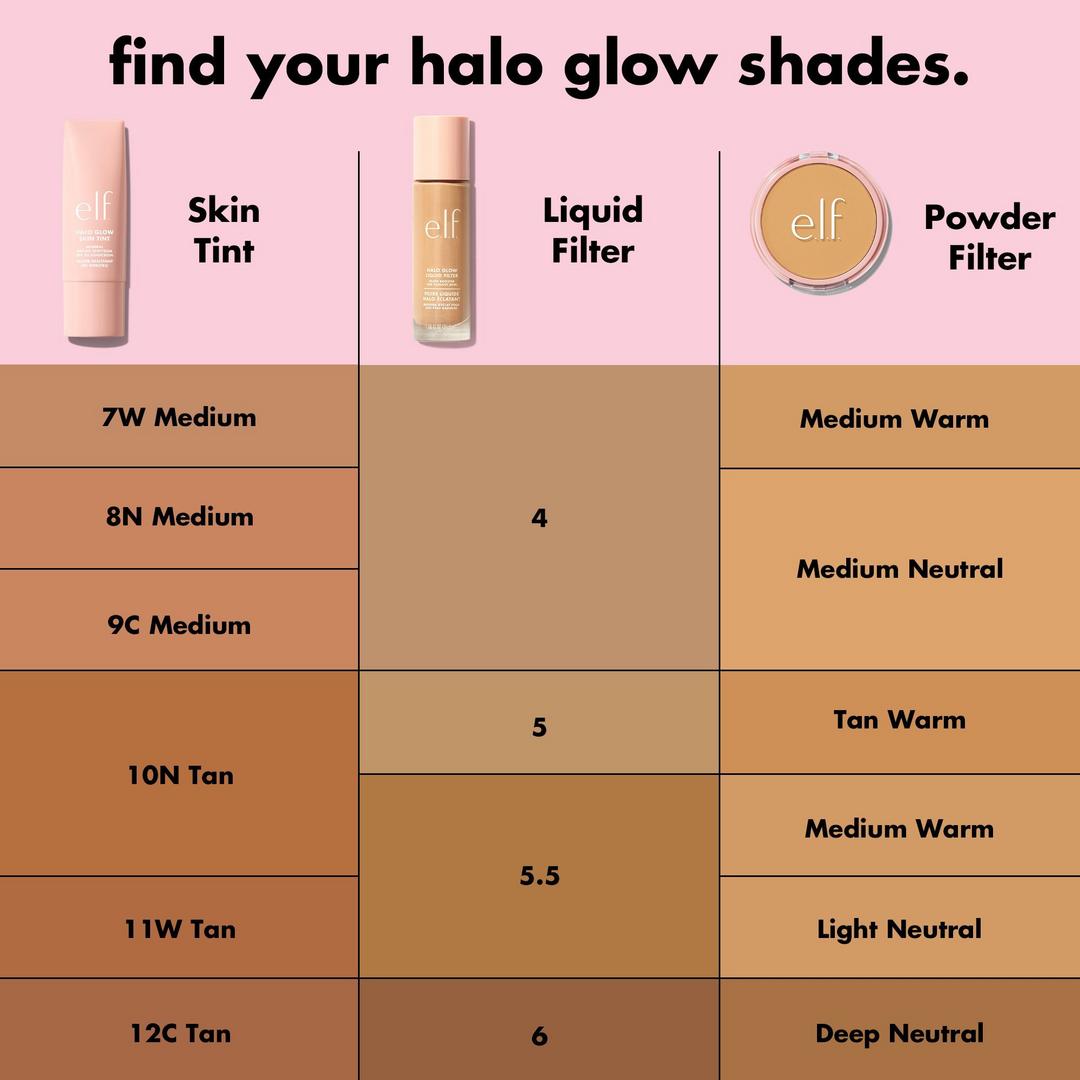 e.l.f. Halo Glow Base Líquida Tono 0.5 Fair