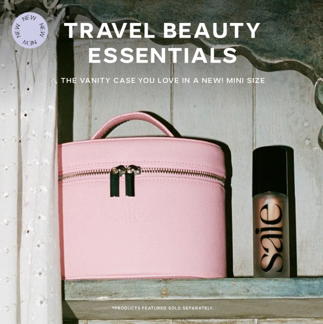 Vanity Case Saie Rosa – Organizador de maquillaje para viaje