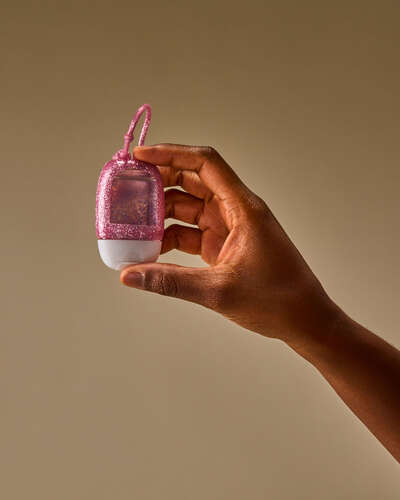 Porta Gel Antibacterial Pink Glitter Bath & Body Works