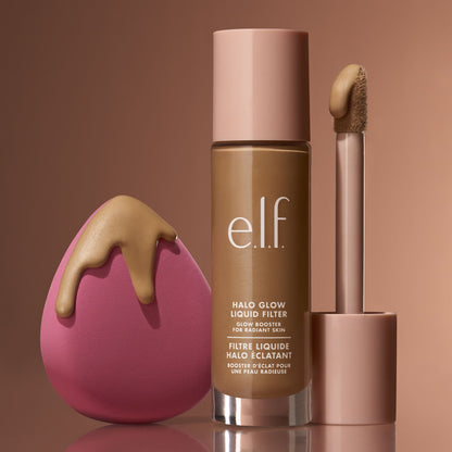 e.l.f. Halo Glow Pinkie Puffs Esponja de Maquillaje Rosa Grande