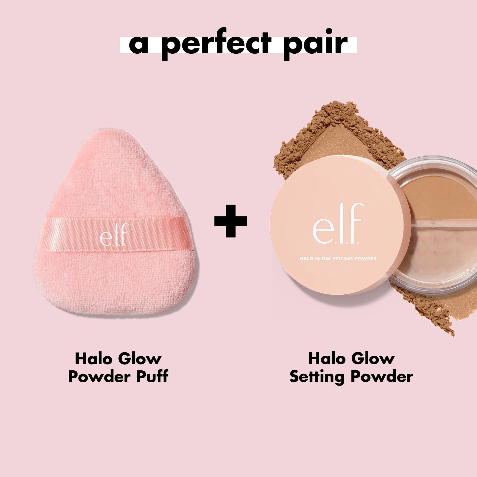 Polvo Halo Glow Powder Puff e.l.f.