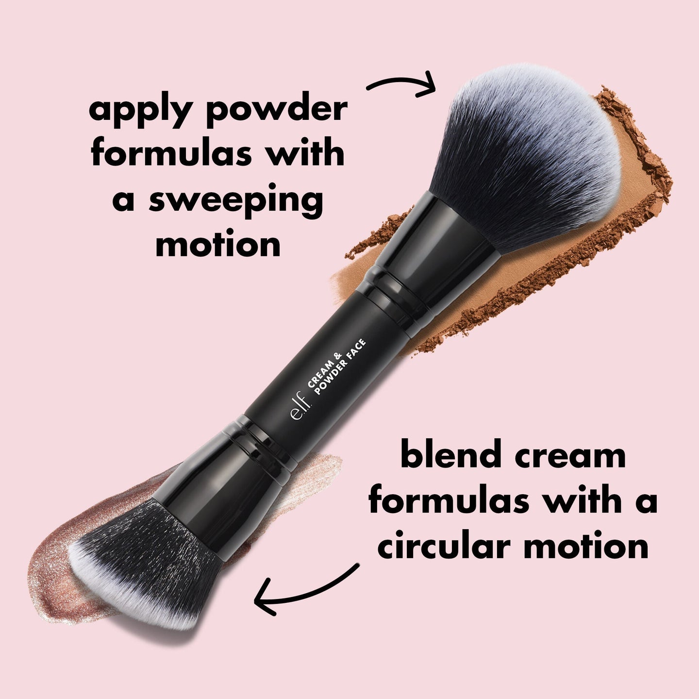 Brocha Doble Crema-Polvo e.l.f. Cosmetics