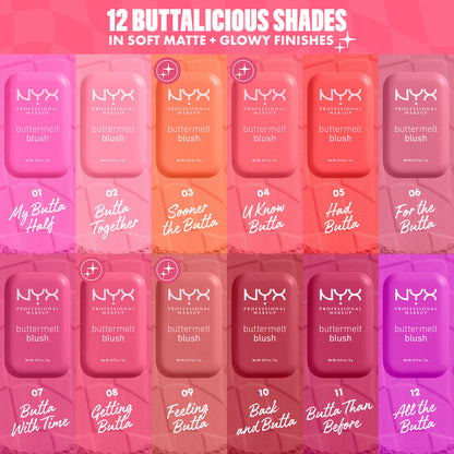 Blush Cremoso NYX Buttermelt Tono For The Butta