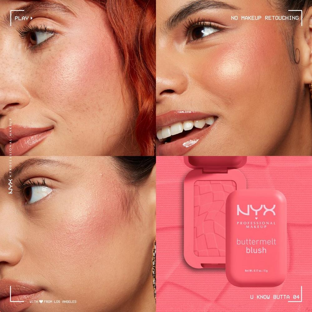NYX Buttermelt Blush en Polvo Compacto Tono 04