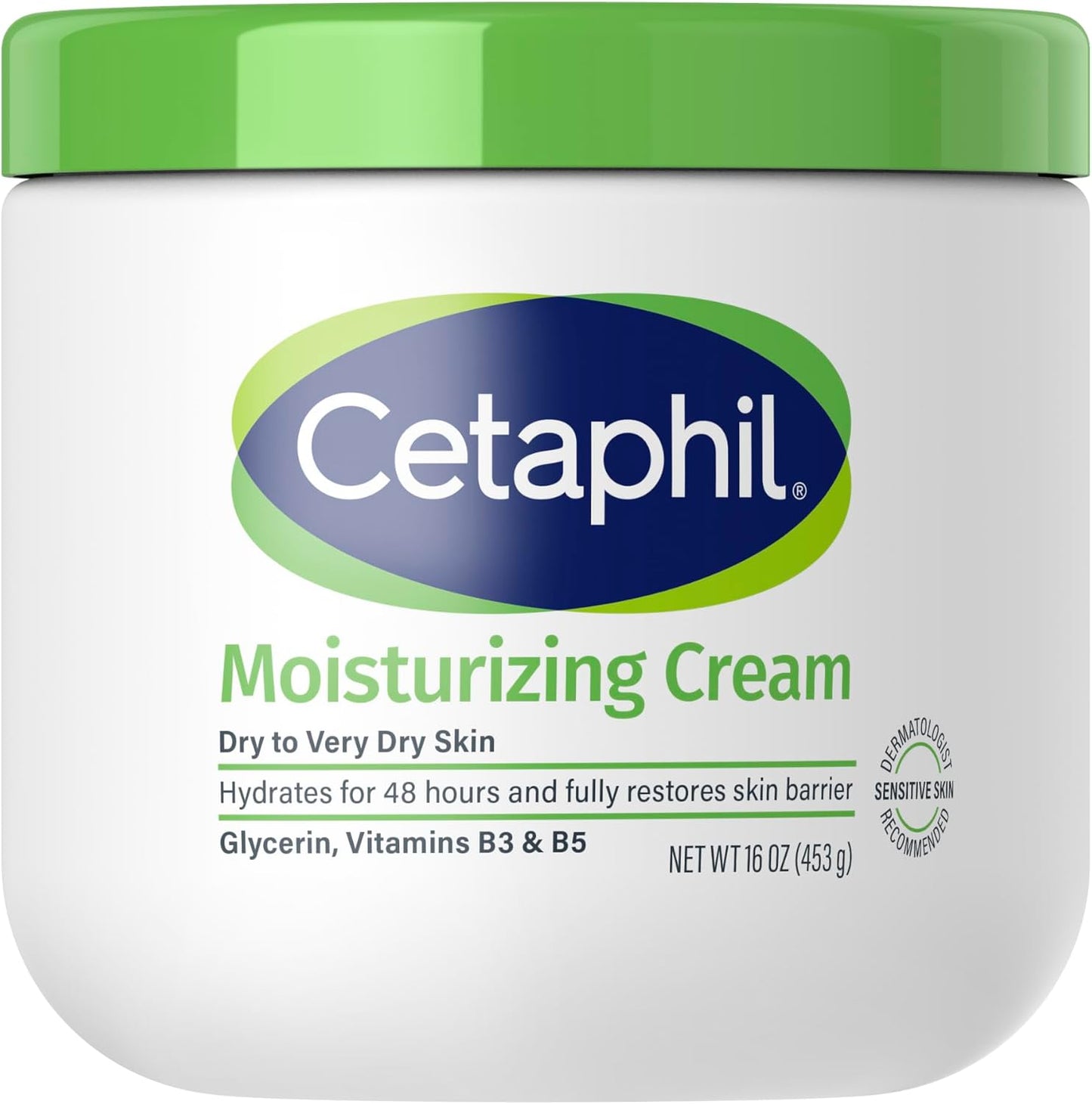 Cetaphil Crema Hidratante Piel Seca 453 g Moisturizing Cream