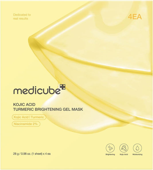 Caja de 4 Parches Iluminadores Kojic Acid, Niacinamida y Cúrcuma Medicube