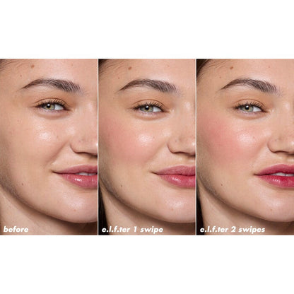 Blush Líquido e.l.f. Sheer for It en Left On Red