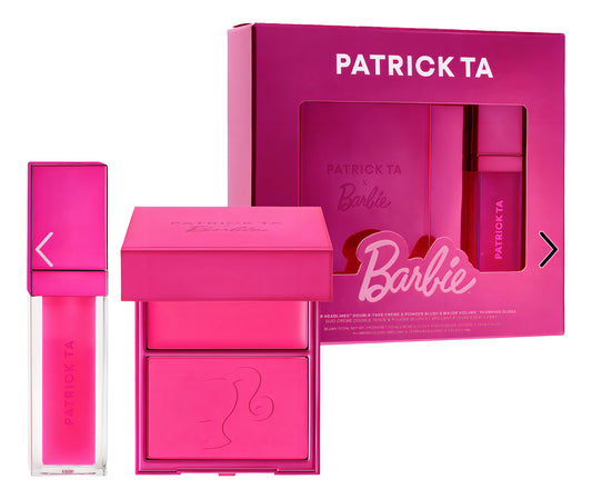 Patrick Ta X Barbie Blush Duo And Lip Plumper Kit