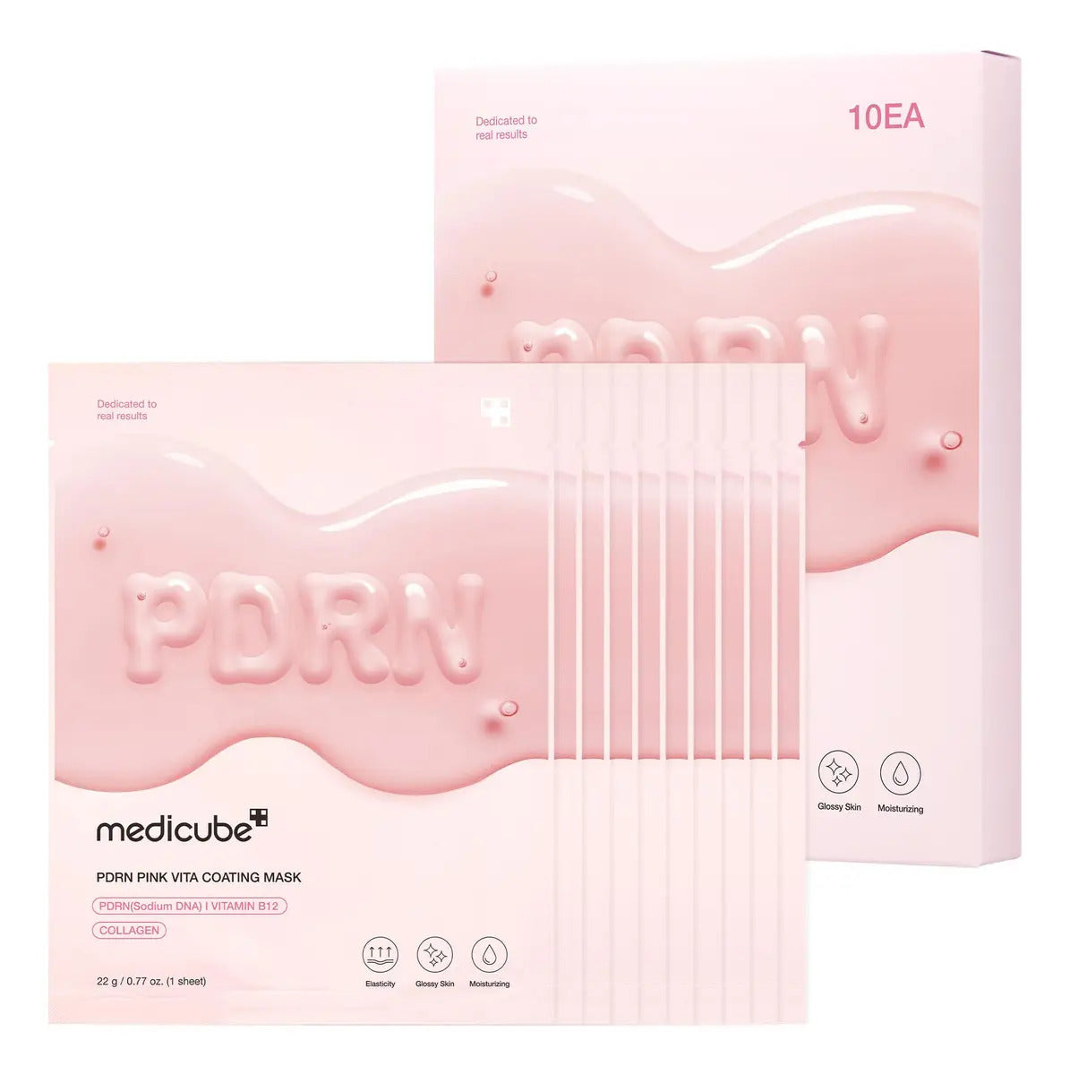 Mascarilla Medicube Salmon Dna Pdrn Pink Vita Coating X10