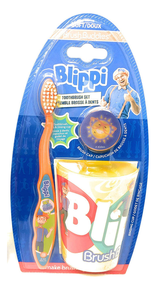 Cepillo Blippi Con Vaso