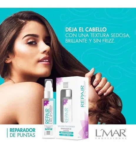 Reparador de Puntas Repair Drops Organic Argan Oil Lmar X 30 Ml