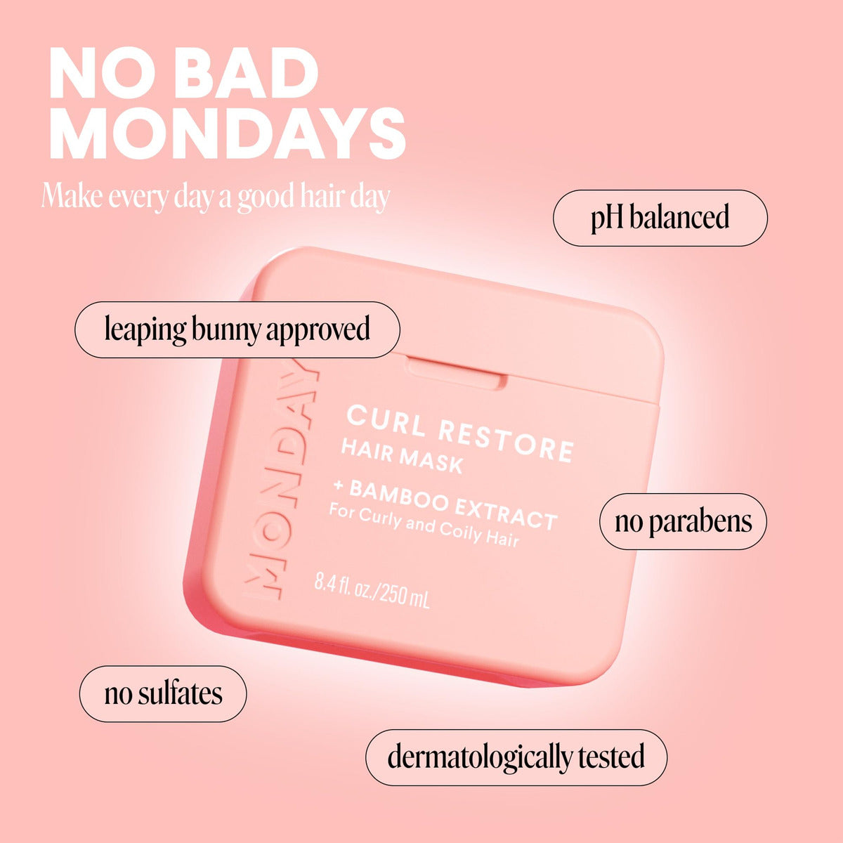 Mascarilla Curl Restore Monday - Restaura y Define Rizos