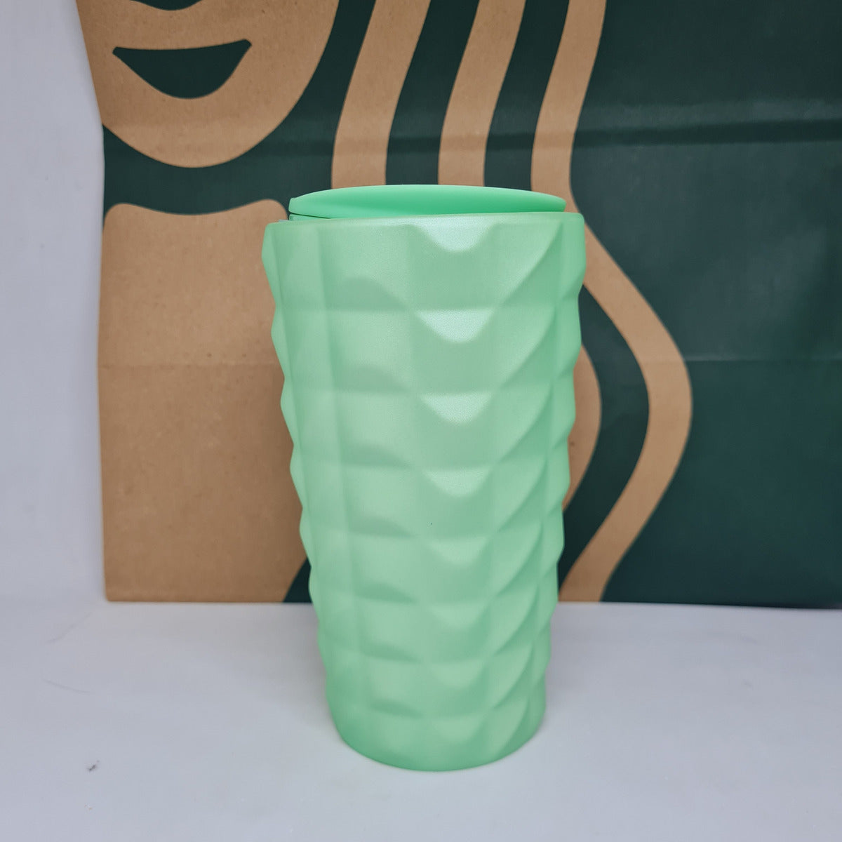 Vaso Starbucks Cerámica Verano / Summer Verde Color Verde Claro