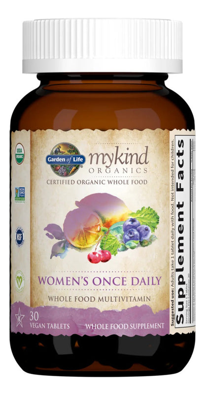 Garden Of Life Mykind Organics Womens Once Daily 30tabs Sin Sabor