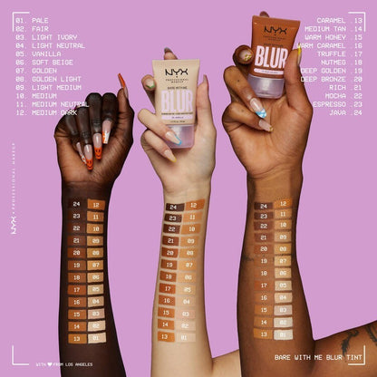 Base De Maquillaje Nyx Bare With Me Blur Color Vainilla 30ml Tono Vanilla