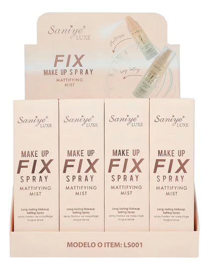 Fijador de Maquillaje Saniye Luxe 100ml Larga Duración A Prueba de Agua