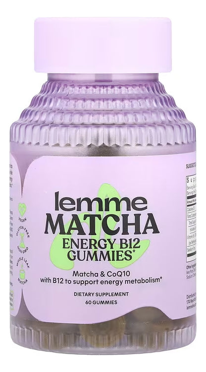 Superalimento Energy Gummies Lemme Matcha B12 CoQ10 Adultos