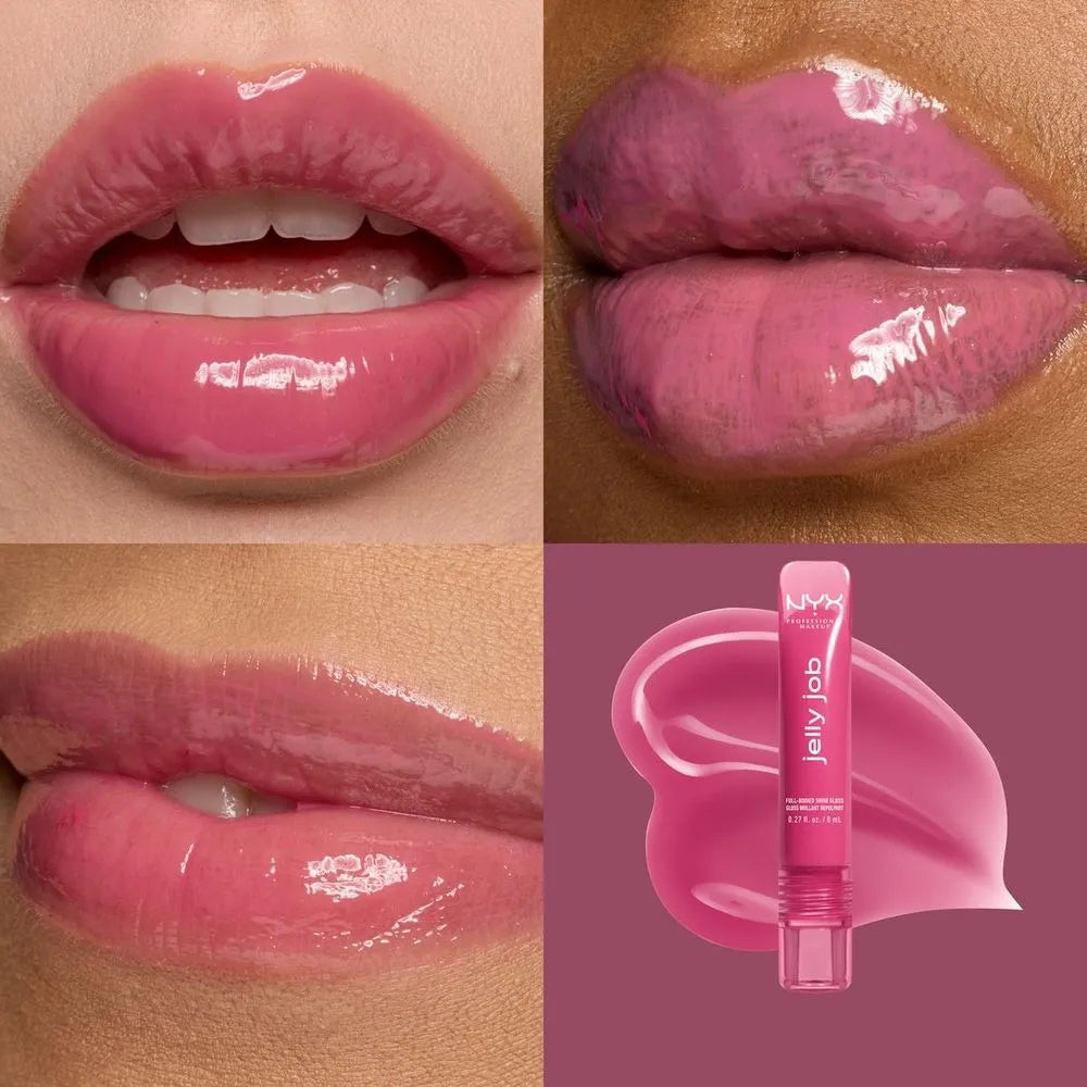 NYX PMU Jelly Job Lip Gloss. Labios irresistibles con efecto jelly y voluminosos.
