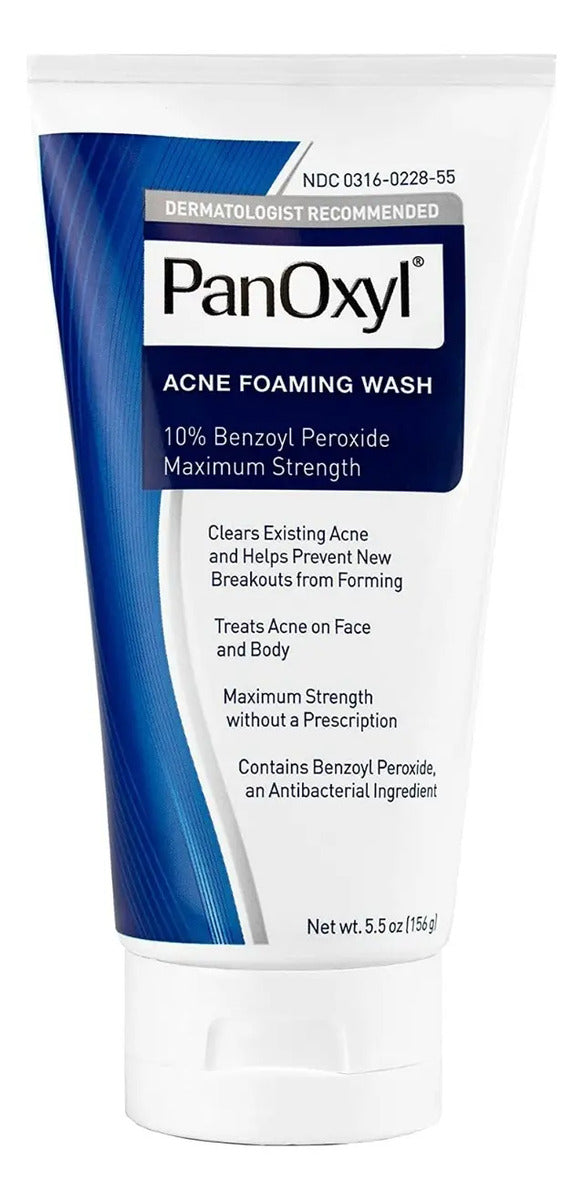 Acne Foaming Wash Benzoyl Peroxide 10% Panoxyl Acné