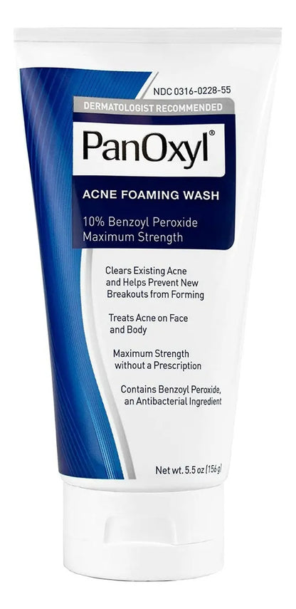 Acne Foaming Wash Benzoyl Peroxide 10% Panoxyl Acné
