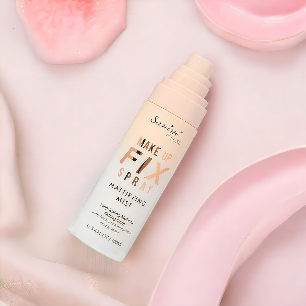 Fijador de Maquillaje Saniye Luxe 100ml Larga Duración A Prueba de Agua