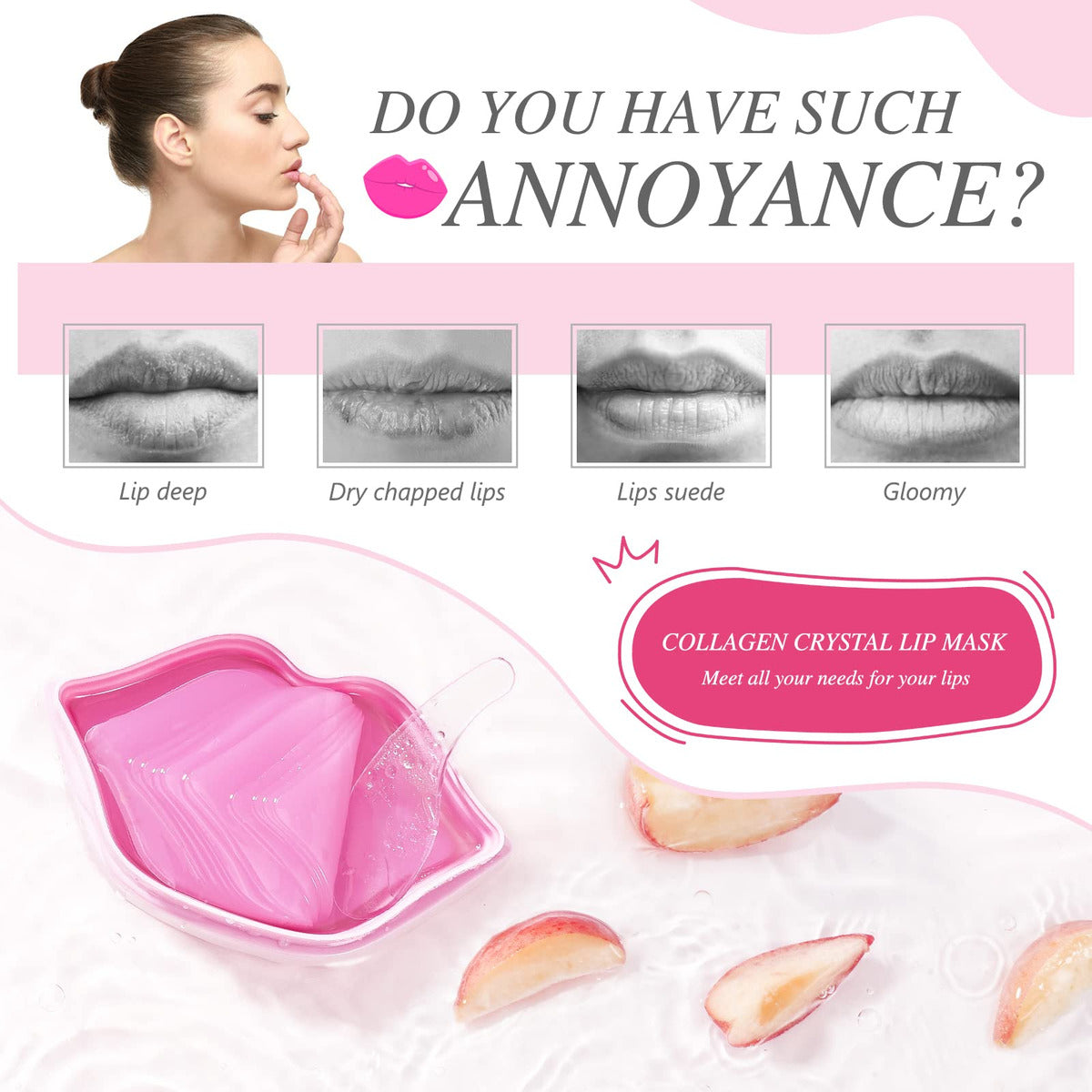 Mascarilla Hidratante Para Labios, Mascarilla Hidratante Par
