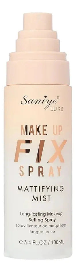 Fijador de Maquillaje Saniye Luxe 100ml Larga Duración A Prueba de Agua