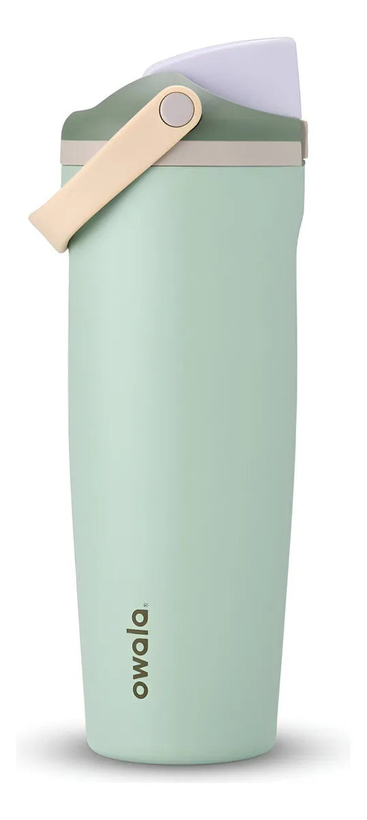 Owala Freesip Sway - Botella De Acero Inoxidable 30 Oz. Verde Oscuro