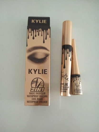 Duo Kylie Jenner Rimel+ Delineador Negro +