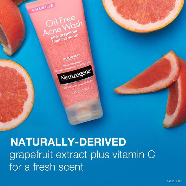 Neutrogena Limpiador Facial Oil-Free Toronja Rosa con Vitamina C