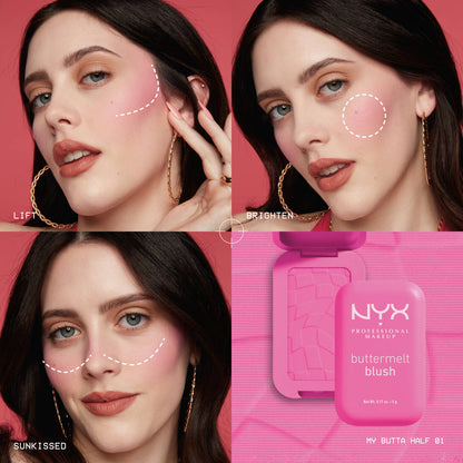 Blush Cremoso NYX Buttermelt Tono For The Butta