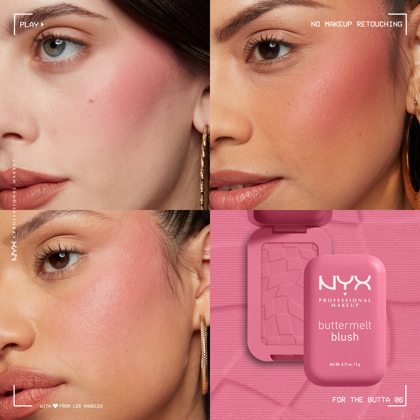 Blush Cremoso NYX Buttermelt Tono For The Butta