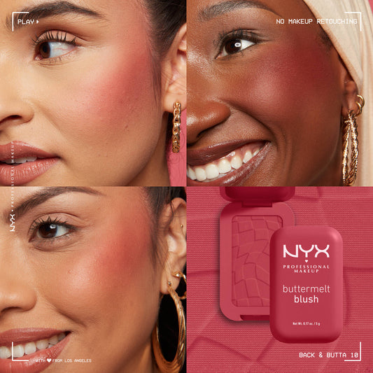 NYX Buttermelt Blush Rubor Cremoso Back and Butta