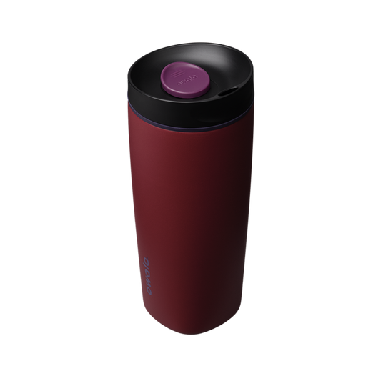 Botella Térmica con Pajilla Deslizable SmoothSip — burgundy bay
