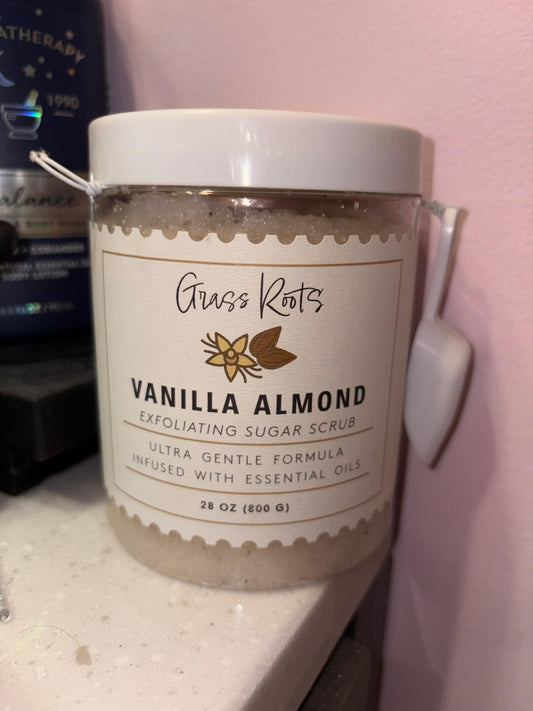 Exfoliante de Azúcar Vainilla y Almendra con Cuchara