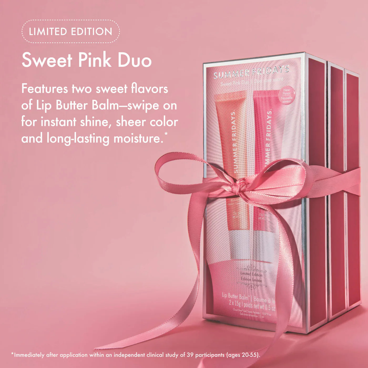 Dúo Sweet Pink Birthday Cake y Strawberry Soft Serve Bálsamo Labial