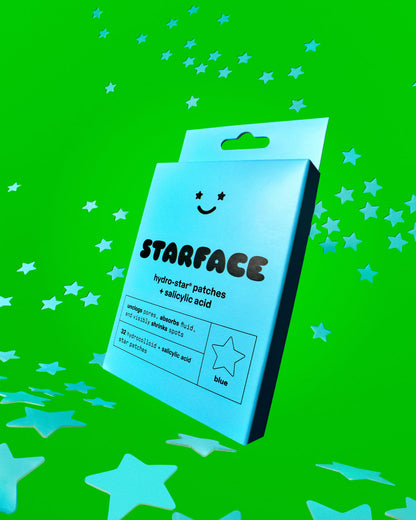 Starface Hydro-Stars Parches de Ácido Salicílico Azules