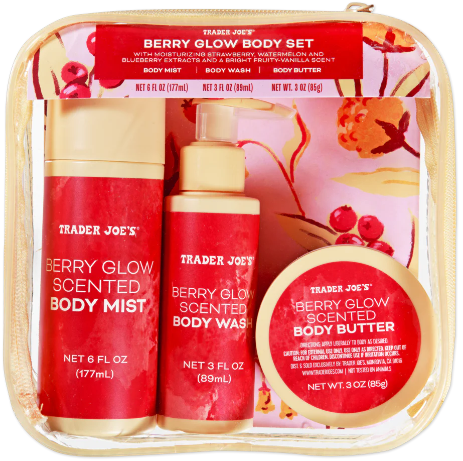 Kit Berry Glow Trader Joe's - Set Corporal de Frutos Rojos