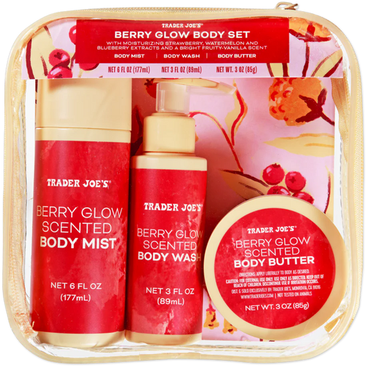 Kit Berry Glow Trader Joe's - Set Corporal de Frutos Rojos